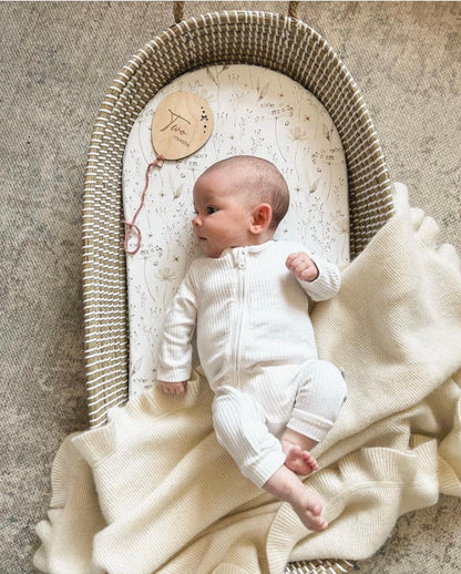 Mabel &amp; Fox - Babyverschoonmand van zeegras