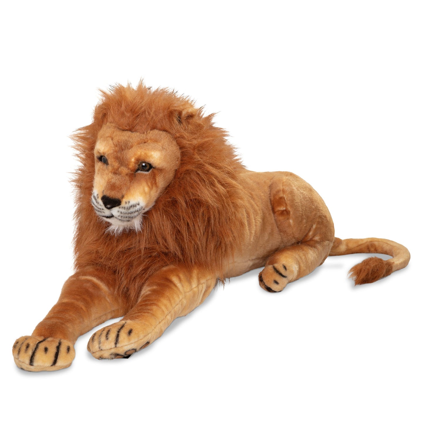 Levensechte knuffel in de vorm van een leeuw