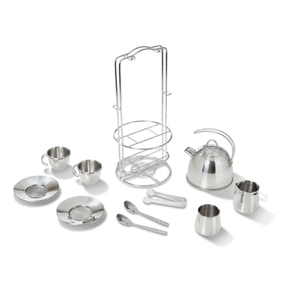 Theeset met opbergstandaard