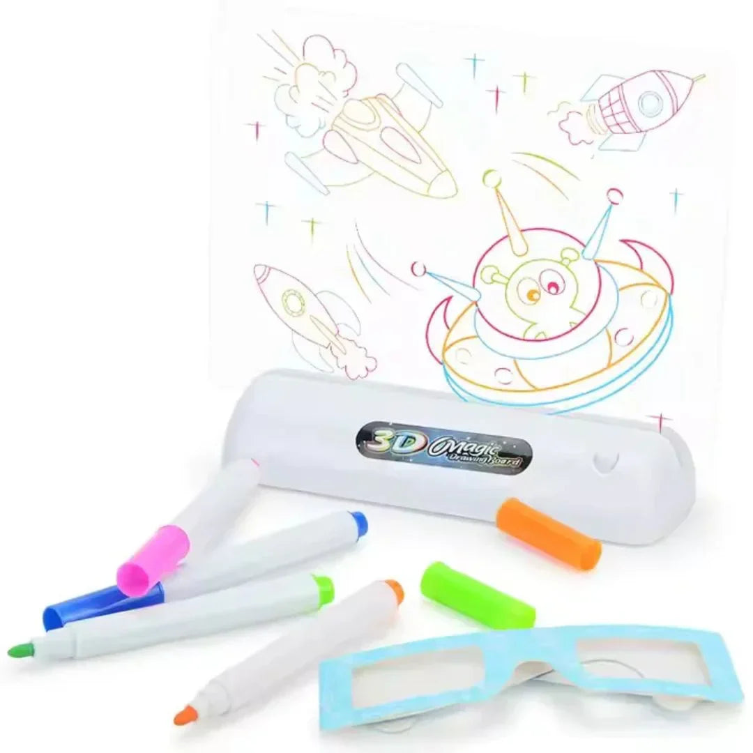GlowSketch Board – Leuchtendes 3D Zauberzeichenbrett für Kinder ab 4 Jahren