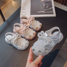 Feestsandalen met glitterdesign en lintbandjes