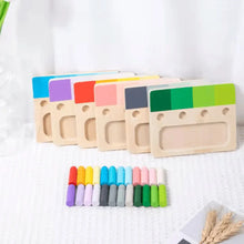 RainbowMatchers - Montessori-Lernbrett für Kinder ab 3 Jahren - verbessert die Feinmotorik
