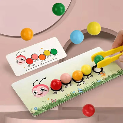ColorCater – Holzperlen-Spielzeug für Kinder ab 3+ – Fördert Feinmotorik