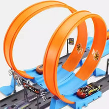 LoopRush - Zweibahniges, schwerkraftbetriebenes Rennset