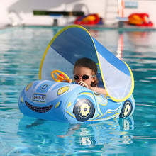 LittleSwimmer Baby-Pool-Schwimmring mit Sonnendach – Sicheres Sommerbaden für Kleinkinder