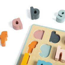 Houten ABC-puzzel met kleine letters - Scandinavisch
