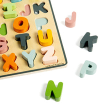 Hoofdletters houten ABC-puzzel - Scandi