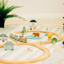 Speelgoed Bosdieren Houten Treinset