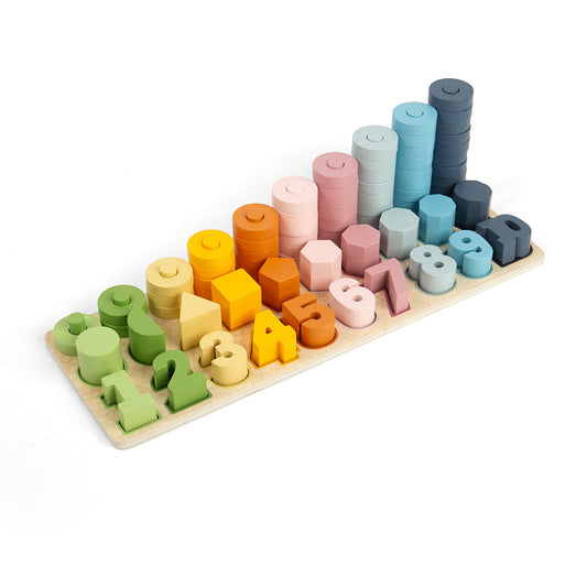 Bigjigs Toys 1-10 Houten Telbord