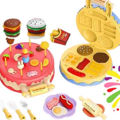 TreatTools - Buntes Tortenmodellier-Set für Kinder ab 3 Jahren - Backen, Formen und Gestalten