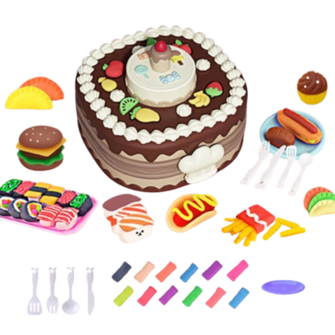 TreatTools - Buntes Tortenmodellier-Set für Kinder ab 3 Jahren - Backen, Formen und Gestalten