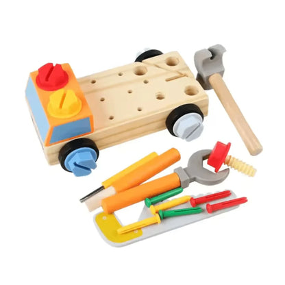 TinyTinker – Montessori Holzschraubbrett für Kinder ab 3+ – Fördert Feinmotorik