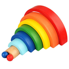 RainbowStack – Großer Holz-Regenbogen für Kinder ab 3 Jahren – Fördert kreatives Bauen