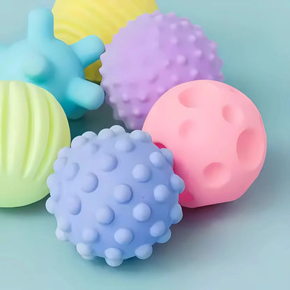 TactileOrbs – 6 Strukturierte Sensorikbälle für Babys ab 6 Monaten