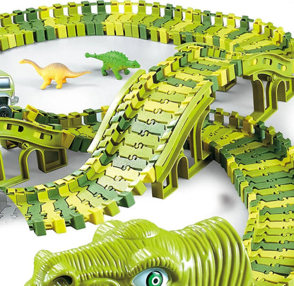 DinoRace - Jurassic-Dinosaurier-Rennbahn-Spielset