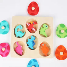 DinoCraft - Hölzernes Dinosaurier-Puzzle-Set für Kleinkinder