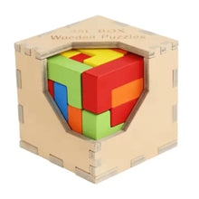 WoodieCraft – 3D Tetris-Puzzle-Zug für Kinder ab 3+ – Fördert Problemlösungsfähigkeiten