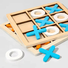 WoodPlay – Holz-Tic-Tac-Toe-Spiel für Kinder ab 3+ – Fördert Strategisches Denken