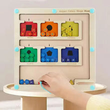 MazeMagnet – Holz Magnetisches Buchstaben- & Formen-Labyrinth für Kinder ab 3 Jahren