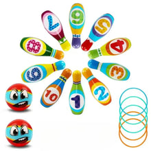 Strikey – Kinder Schaum Bowling Set ab 3 Jahren | Drinnen & Draußen Spielen