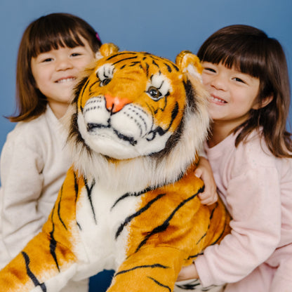 Levensechte tijger pluchen knuffeldier