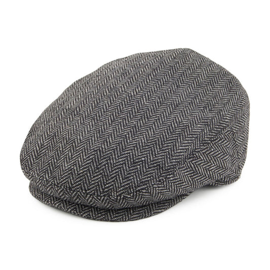 Jaxon &amp; James Kids Herringbone Flat Cap - Grijs