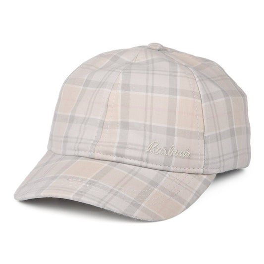 Barbour Hats Kids Alba Tartan Katoenen Baseballpet - Beige-Multi
