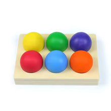 ColorSphere – Holzsortierspiel für Kinder ab 3+ – Fördert Farberkennung und Motorik