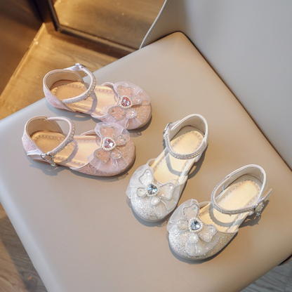 Strandsandalen met pailletten en strass steentjes voor kinderen