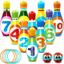 Strikey – Kinder Schaum Bowling Set ab 3 Jahren | Drinnen & Draußen Spielen