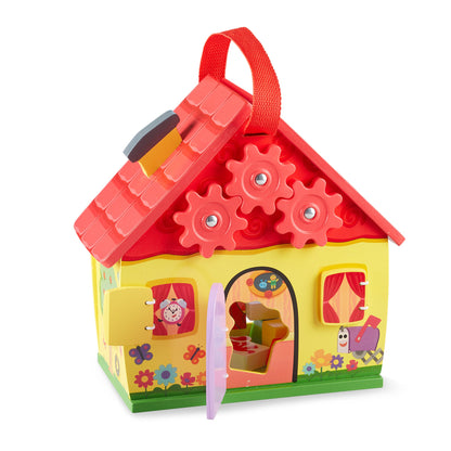 Houten meeneemhuis