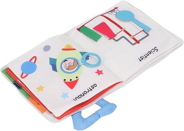 TactileTales – Interaktives Weiches Stoffbuch für Babys – Fördert die sensorische Entwicklung und Feinmotorik