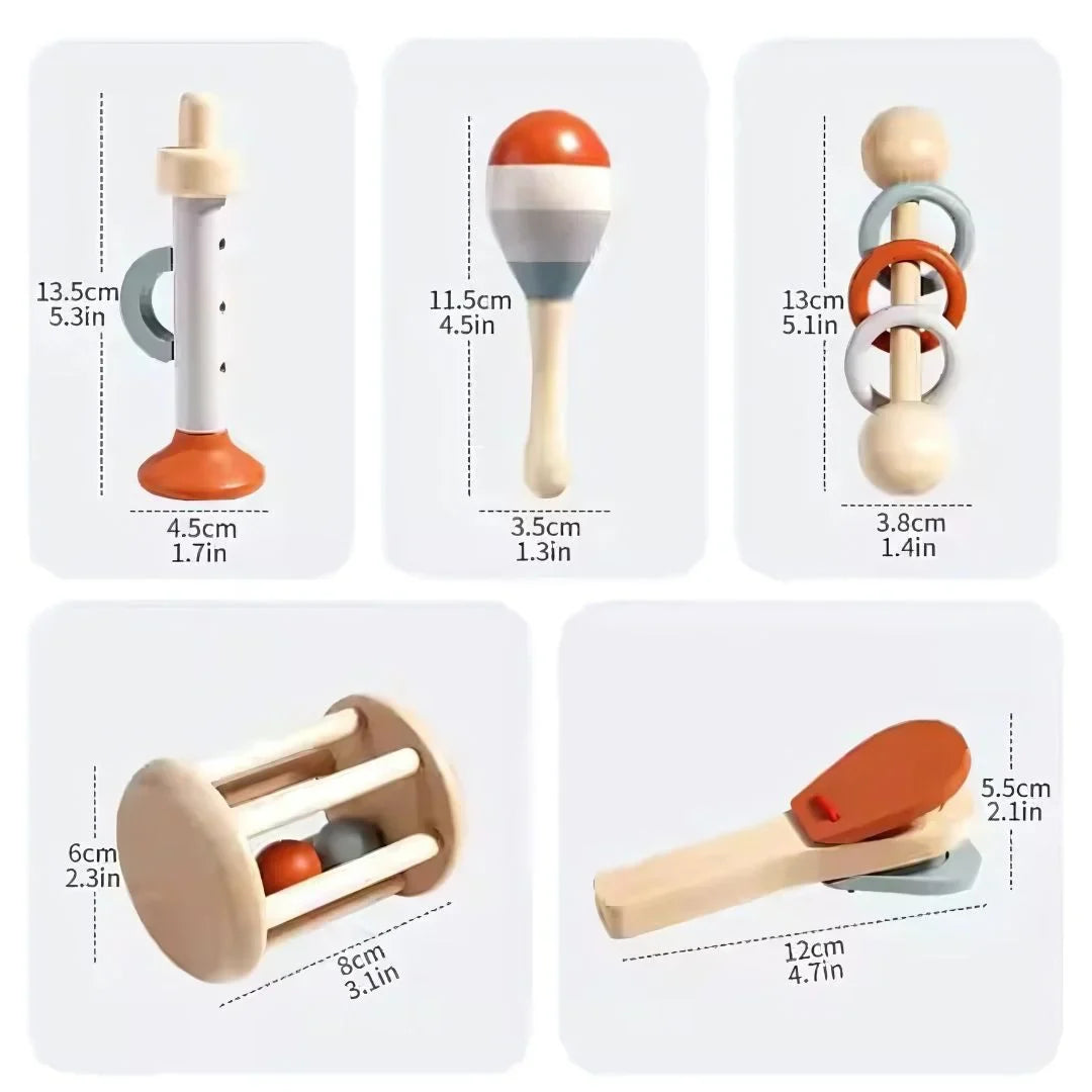 Bellzy – Montessori Baby Glockenrassel für Babys ab 5 Monaten