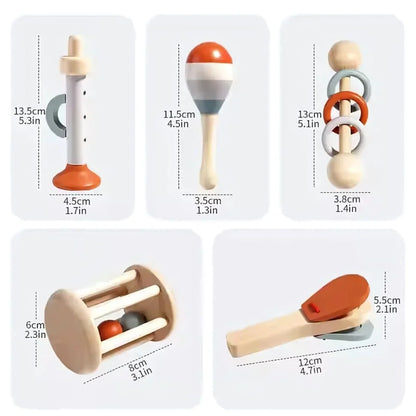 Bellzy – Montessori Baby Glockenrassel für Babys ab 5 Monaten