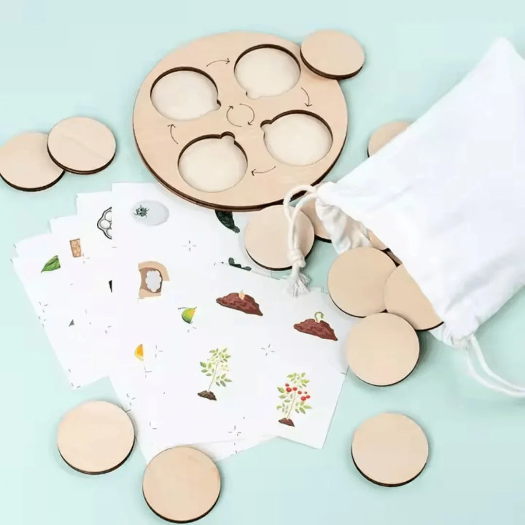 NatureNest – Holzpuzzle für Kinder ab 3+ – Fördert Kognitive Fähigkeiten