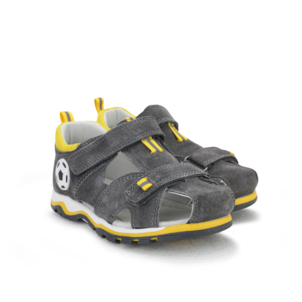 GRIJZE AVONTURENSANDALEN VOOR JONGENS