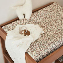 Changing Mat Cover Jersey - Retro Flowers