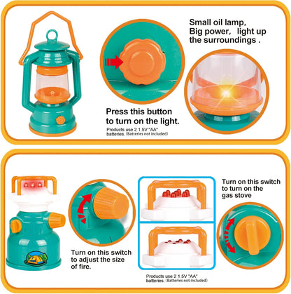 CampsterQuest – Camping-Spielset für Kinder ab 3 Jahren – Regt Rollenspiel & Fantasie an