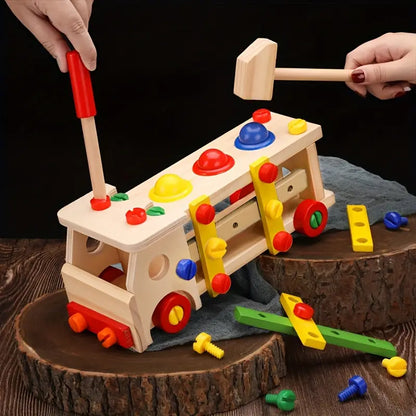 ConstructCruiser - Hölzerne Schraube Auto Spielzeug