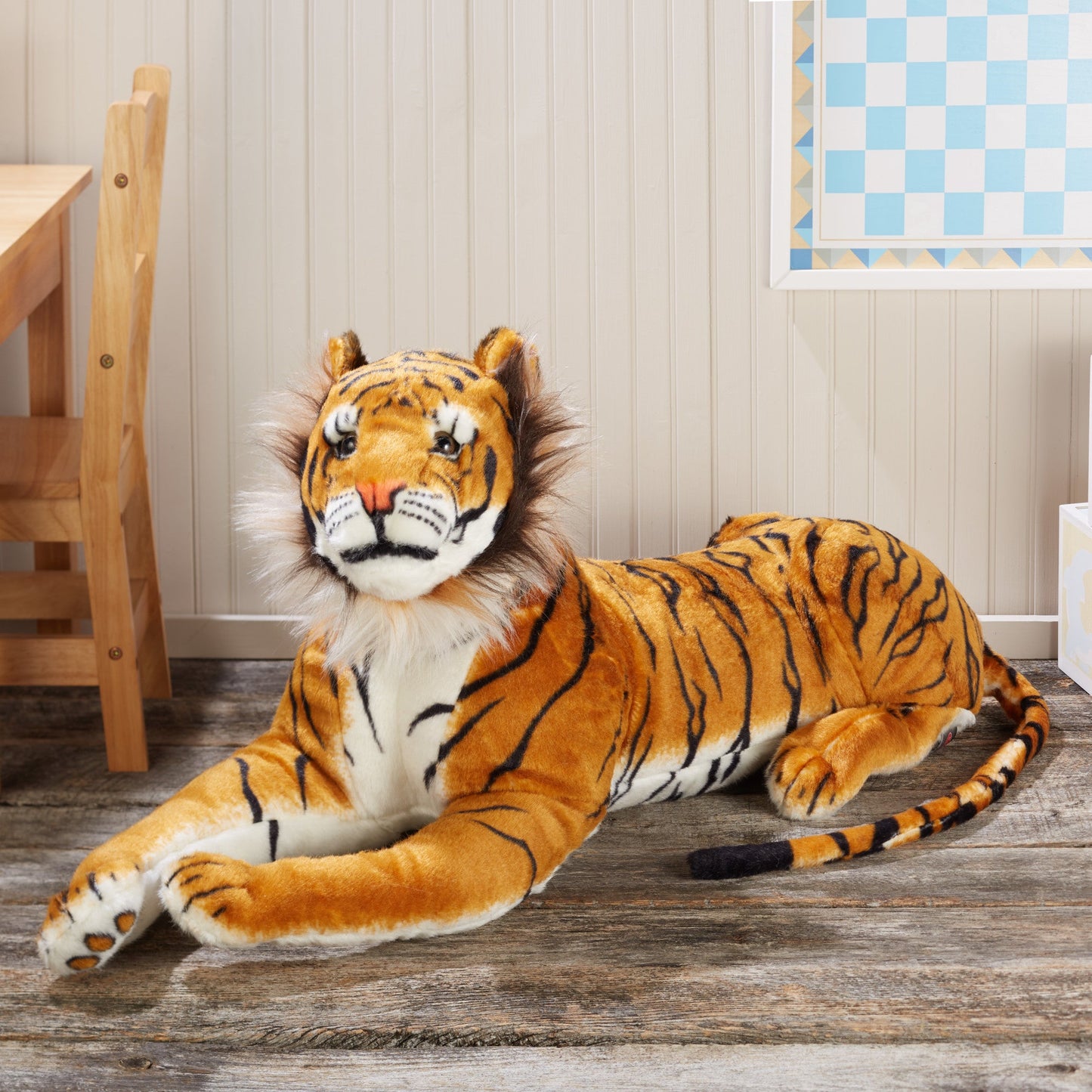 Levensechte tijger pluchen knuffeldier