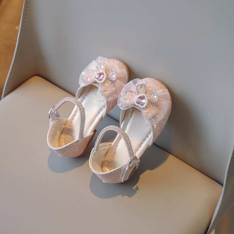 Strandsandalen met pailletten en strass steentjes voor kinderen