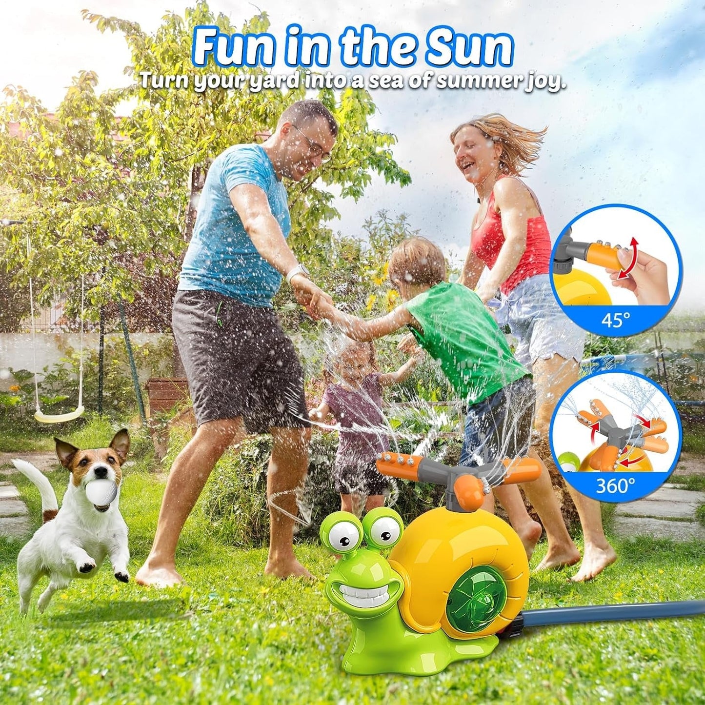 SplashSlugger – Sprinkler-Baseballspiel für Kinder ab 4 Jahren – Fördert Koordination & Wasserspaß im Freien