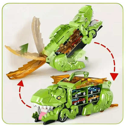 DinoDrive – Dinosaurier-Spielzeugauto für Kinder ab 3+ – Interaktives Spielen und Lernen