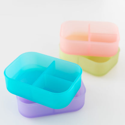 Siliconen Bento Box 3 Sectie: Blauwe Gelei