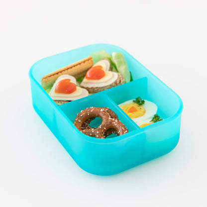 Siliconen Bento Box 3 Sectie: Blauwe Gelei