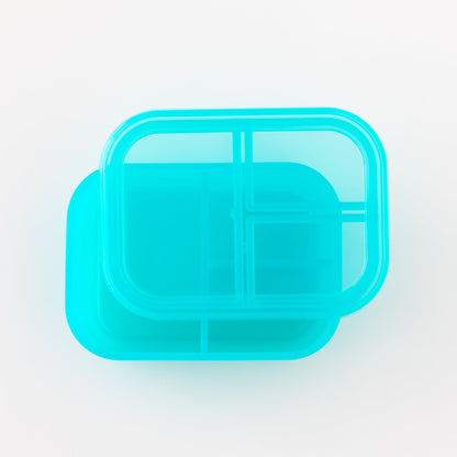 Siliconen Bento Box 3 Sectie: Blauwe Gelei