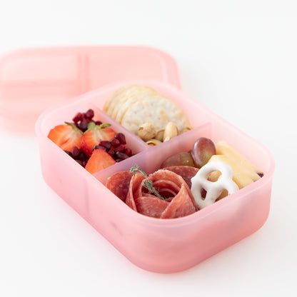 Siliconen Bento Box 3 Sectie: Roze Jelly