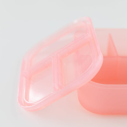 Siliconen Bento Box 3 Sectie: Roze Jelly