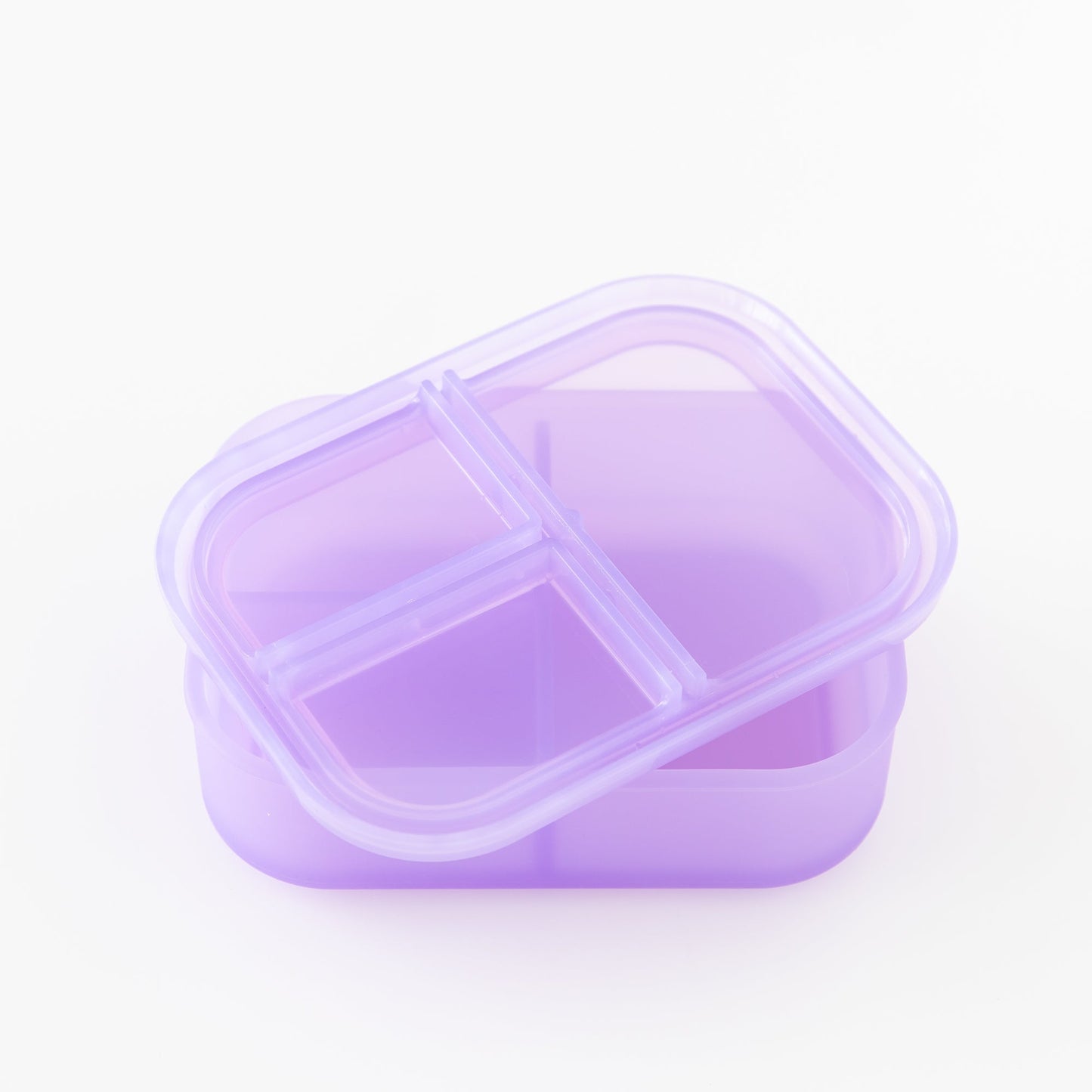 Silicone Bento Box 3 Section: Purple Jelly