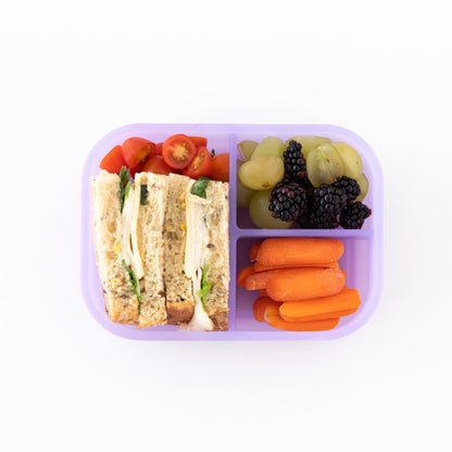 Silicone Bento Box 3 Section: Purple Jelly